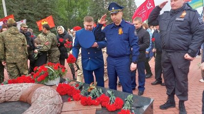 Сотрудники Суворовского межрайонного следственного отдела приняли участие в закрытии весеннего этапа «Вахта памяти – 2024»